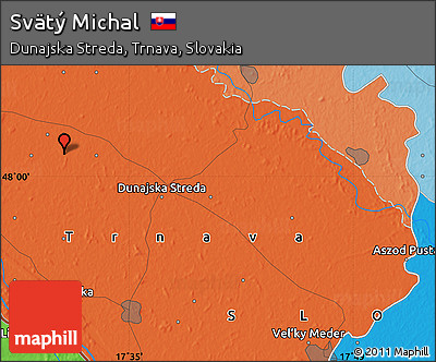 Political Map of Svätý Michal