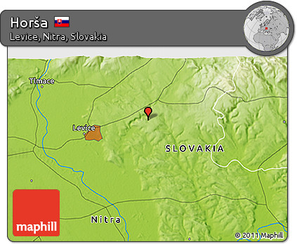 Physical 3D Map of Horša