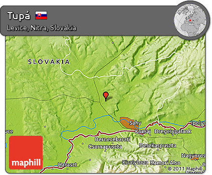 Physical 3D Map of Tupá