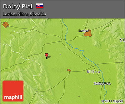 Physical 3D Map of Dolný Pial