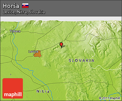 Physical 3D Map of Horša