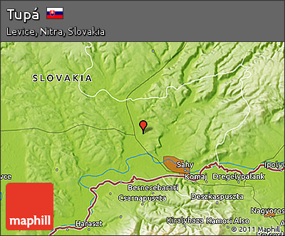 Physical 3D Map of Tupá