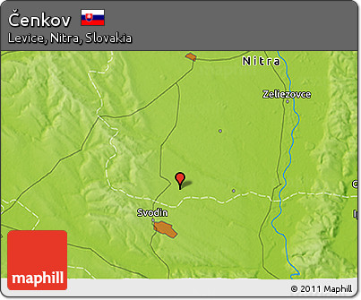 Physical 3D Map of Čenkov