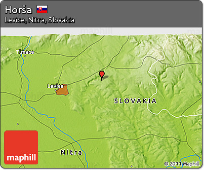 Physical 3D Map of Horša