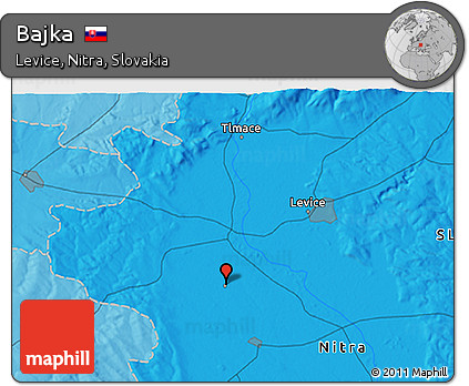 Political 3D Map of Bajka