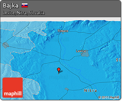 Political 3D Map of Bajka