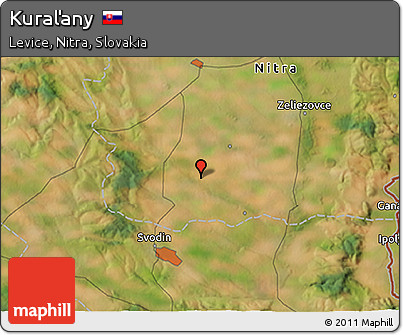 Satellite 3D Map of Kuraľany