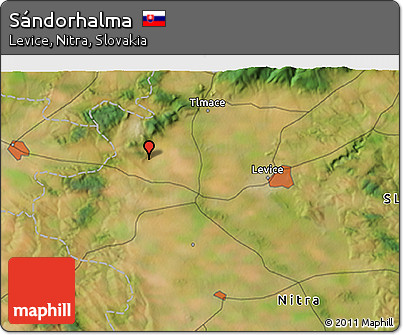 Satellite 3D Map of Sándorhalma