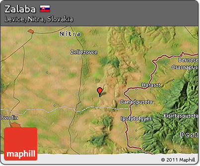 Satellite 3D Map of Zalaba