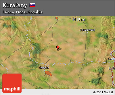 Satellite 3D Map of Kuraľany