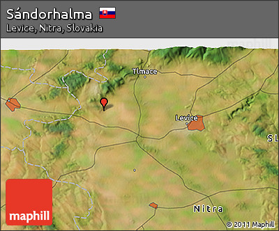 Satellite 3D Map of Sándorhalma