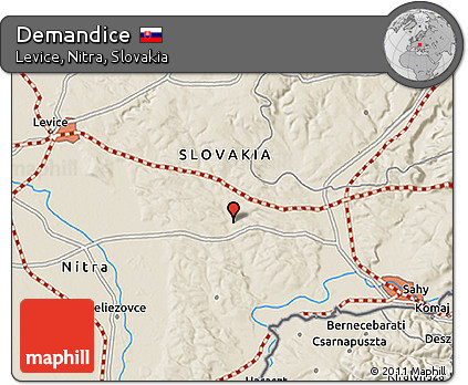 Shaded Relief 3D Map of Demandice