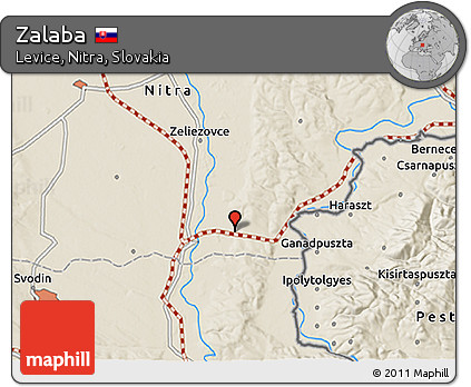 Shaded Relief 3D Map of Zalaba