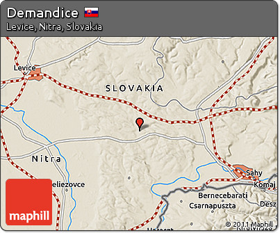 Shaded Relief 3D Map of Demandice