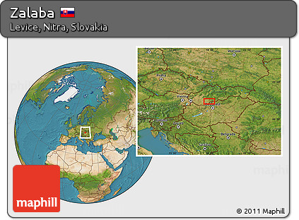 Satellite Location Map of Zalaba