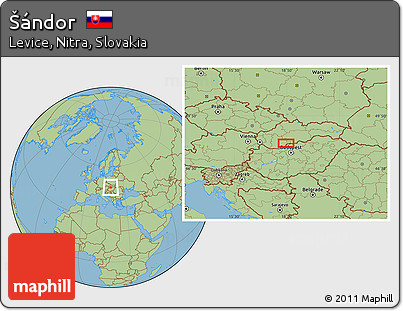 Savanna Style Location Map of Šándor