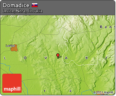 Physical Map of Domadice