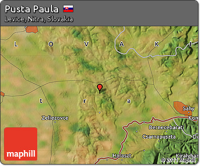 Satellite Map of Pusta Paula