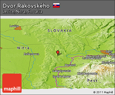 Physical Panoramic Map of Dvor Rakovského
