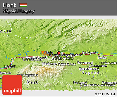 Physical Panoramic Map of Hont