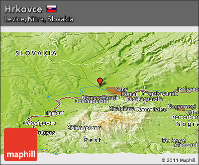 Physical Panoramic Map of Hrkovce