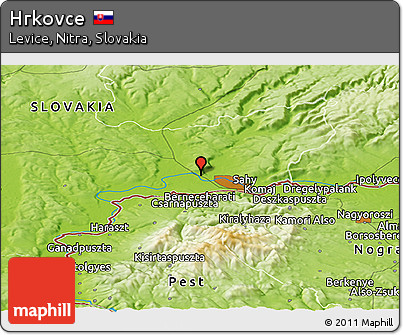 Physical Panoramic Map of Hrkovce