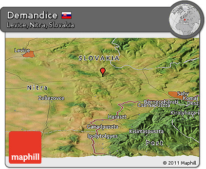 Satellite Panoramic Map of Demandice