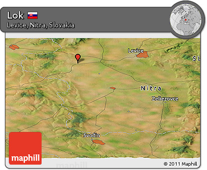 Satellite Panoramic Map of Lok