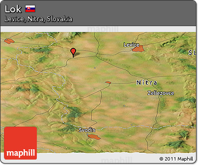 Satellite Panoramic Map of Lok