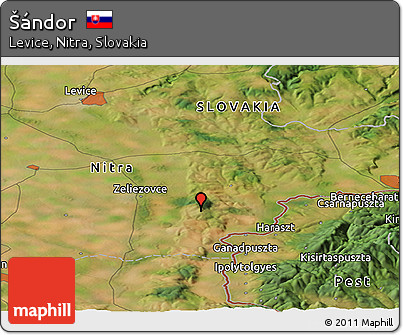 Satellite Panoramic Map of Šándor