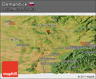 Satellite Panoramic Map of Demandice