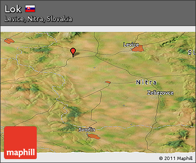 Satellite Panoramic Map of Lok