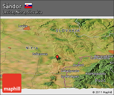 Satellite Panoramic Map of Šándor