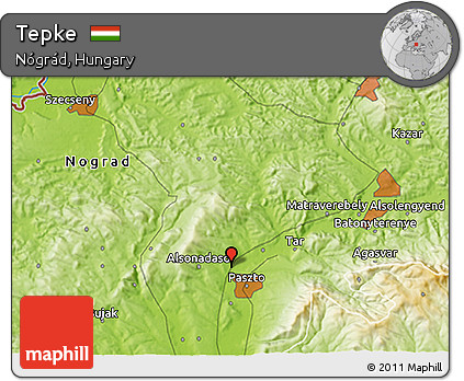 Physical 3D Map of Tepke