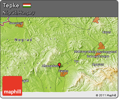 Physical 3D Map of Tepke