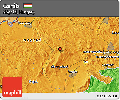 Political 3D Map of Garáb
