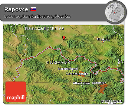 Satellite 3D Map of Rapovce
