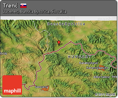 Satellite 3D Map of Trenč