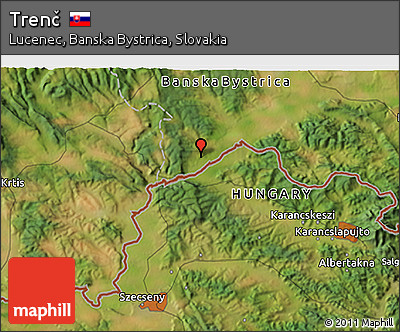 Satellite 3D Map of Trenč