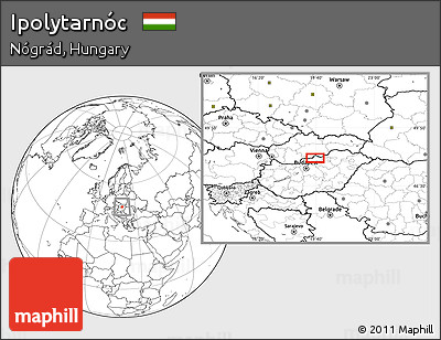 Blank Location Map of Ipolytarnóc