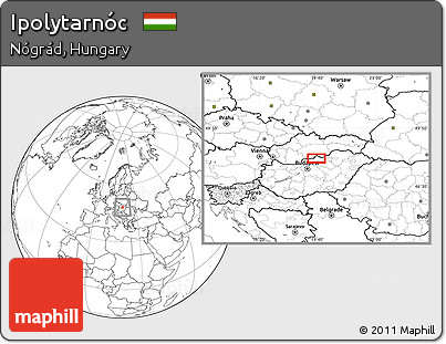 Blank Location Map of Ipolytarnóc