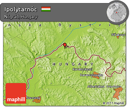 Physical Map of Ipolytarnóc