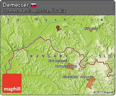 Physical Map of Demecser