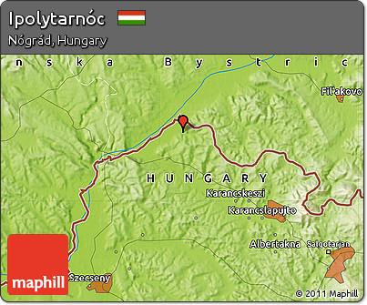 Physical Map of Ipolytarnóc