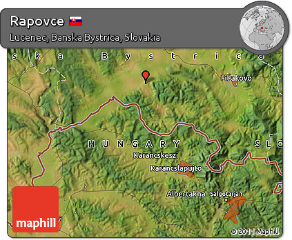 Satellite Map of Rapovce