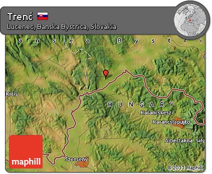 Satellite Map of Trenč