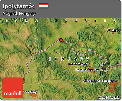 Satellite Map of Ipolytarnóc