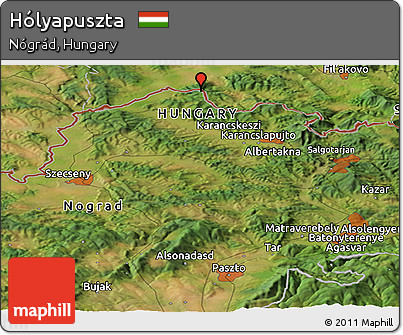 Satellite Panoramic Map of Hólyapuszta