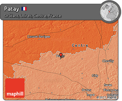 Political 3D Map of Patay
