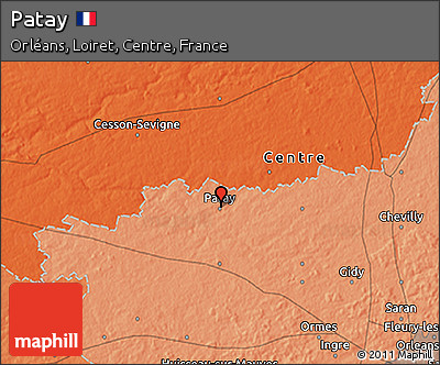 Political 3D Map of Patay